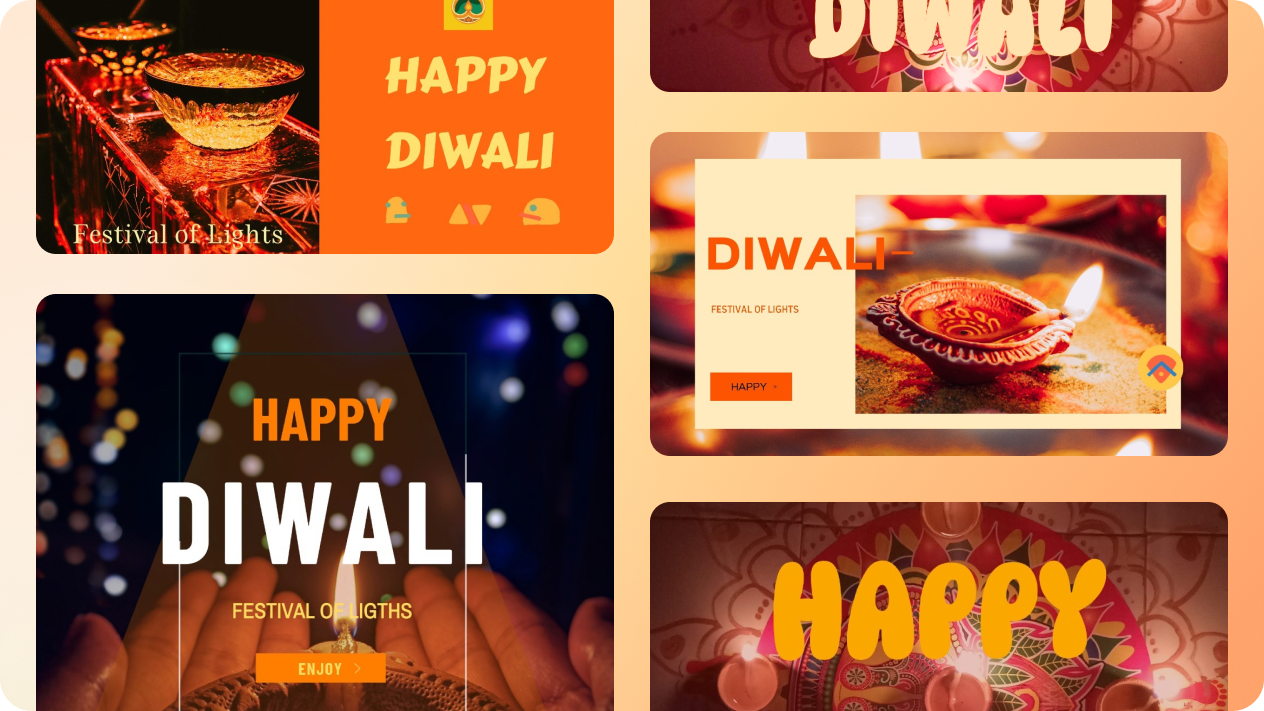 Create digital Diwali cards